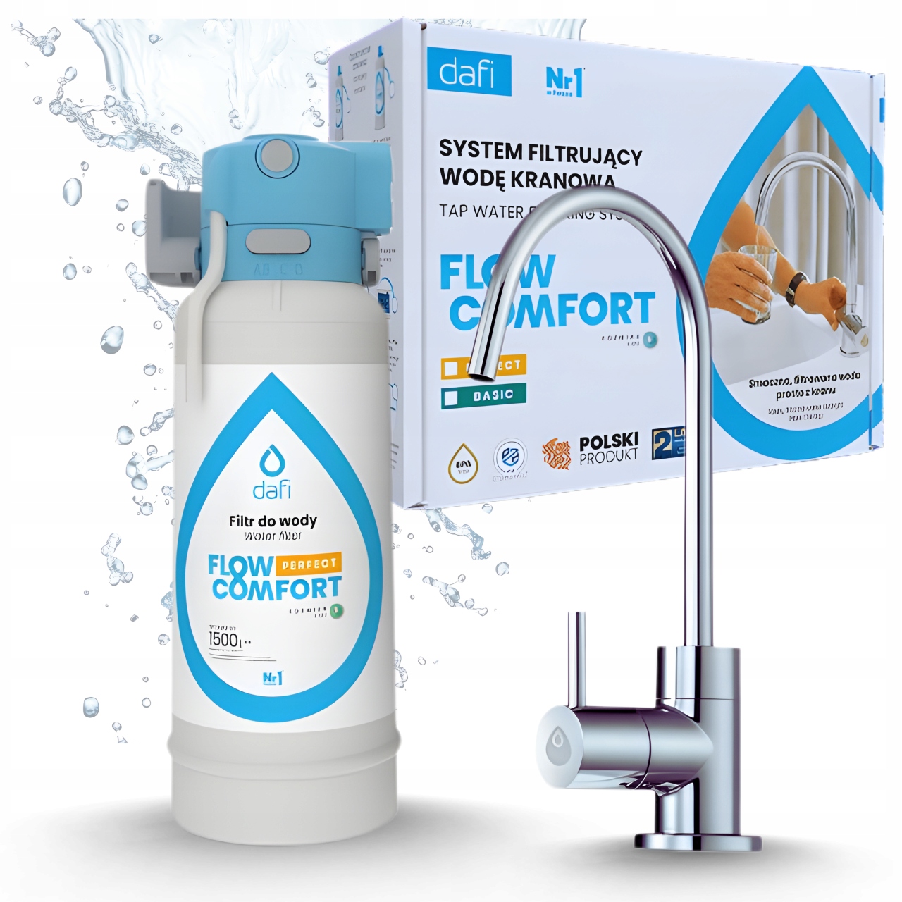 System Filtrujący Dafi Filtr Do Wody Pod Zlew I Kran Do Filtra Wody Chrom