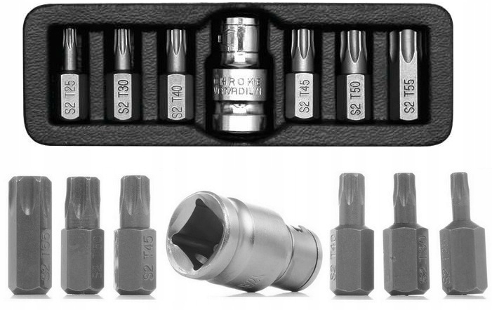 

Yato Klucze Torx Bity Końcówki Wkrętakowe T25-T55