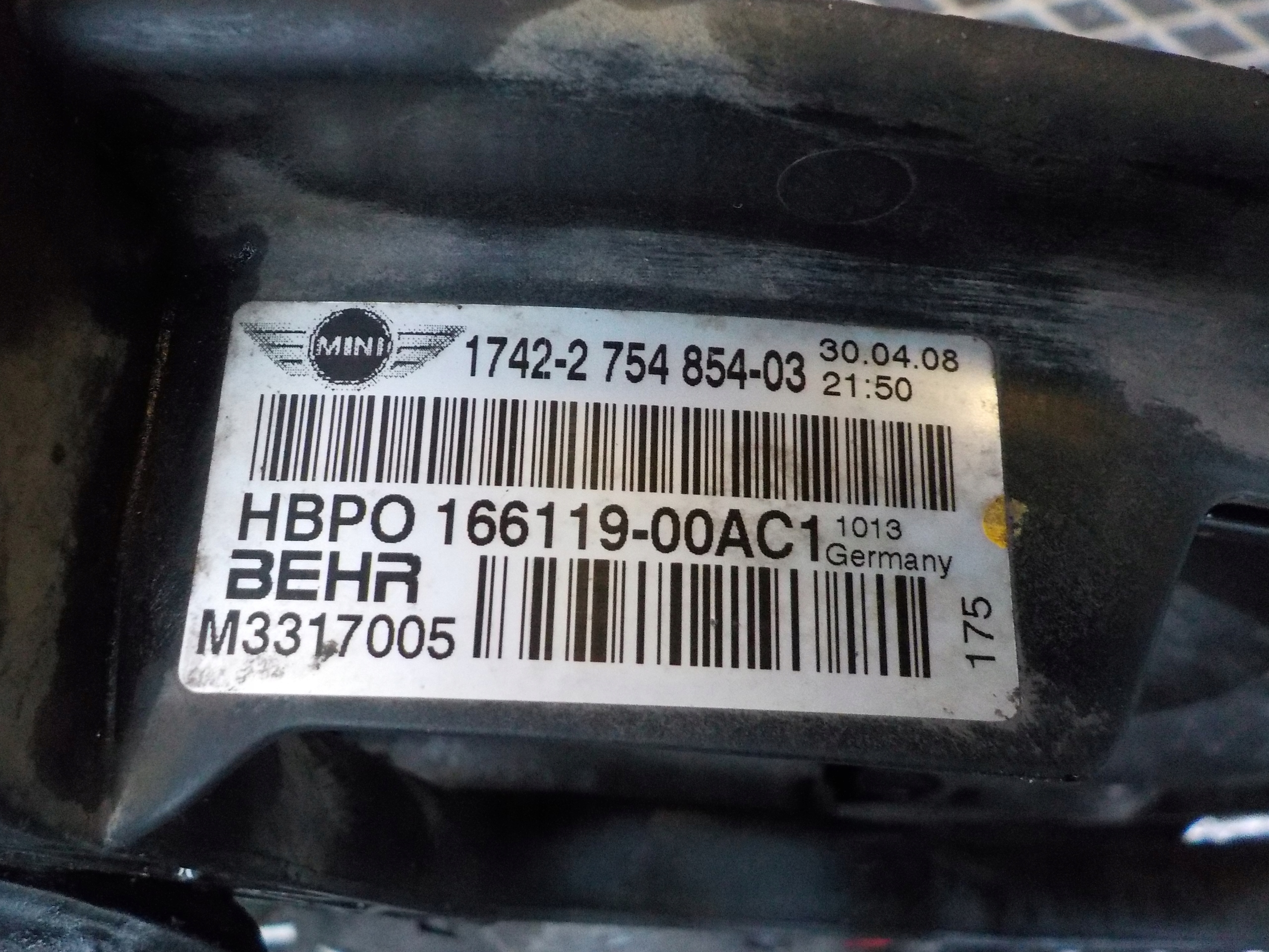 MINI MINI COOPER 1.6 Lüfter modul des Kühlers 0130303019