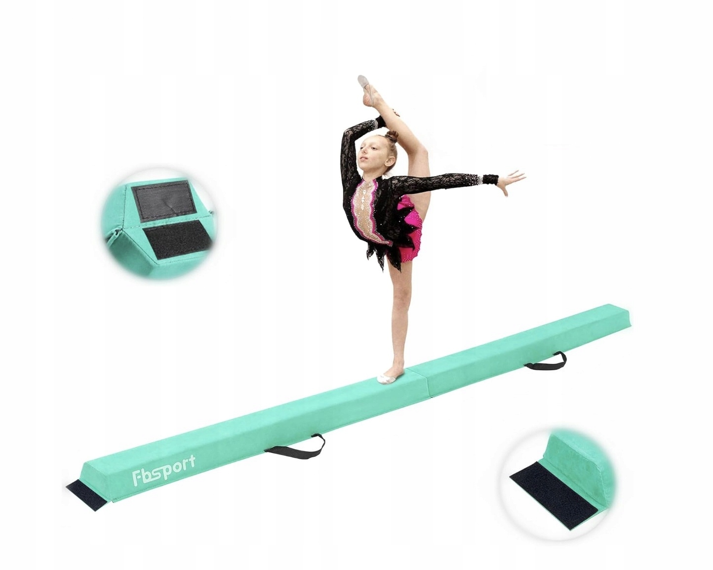 Drążek gimnastyczny Fbsport 270 cm x 10 cm belka do ćwiczeń akrobatyka