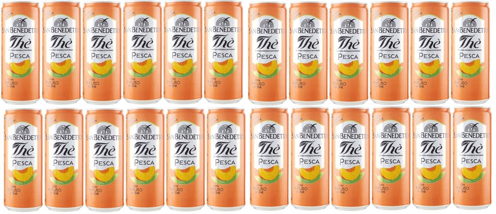 Sanbenedetto The Pesca – čaj s broskvovou příchutí 330 ml x 24
