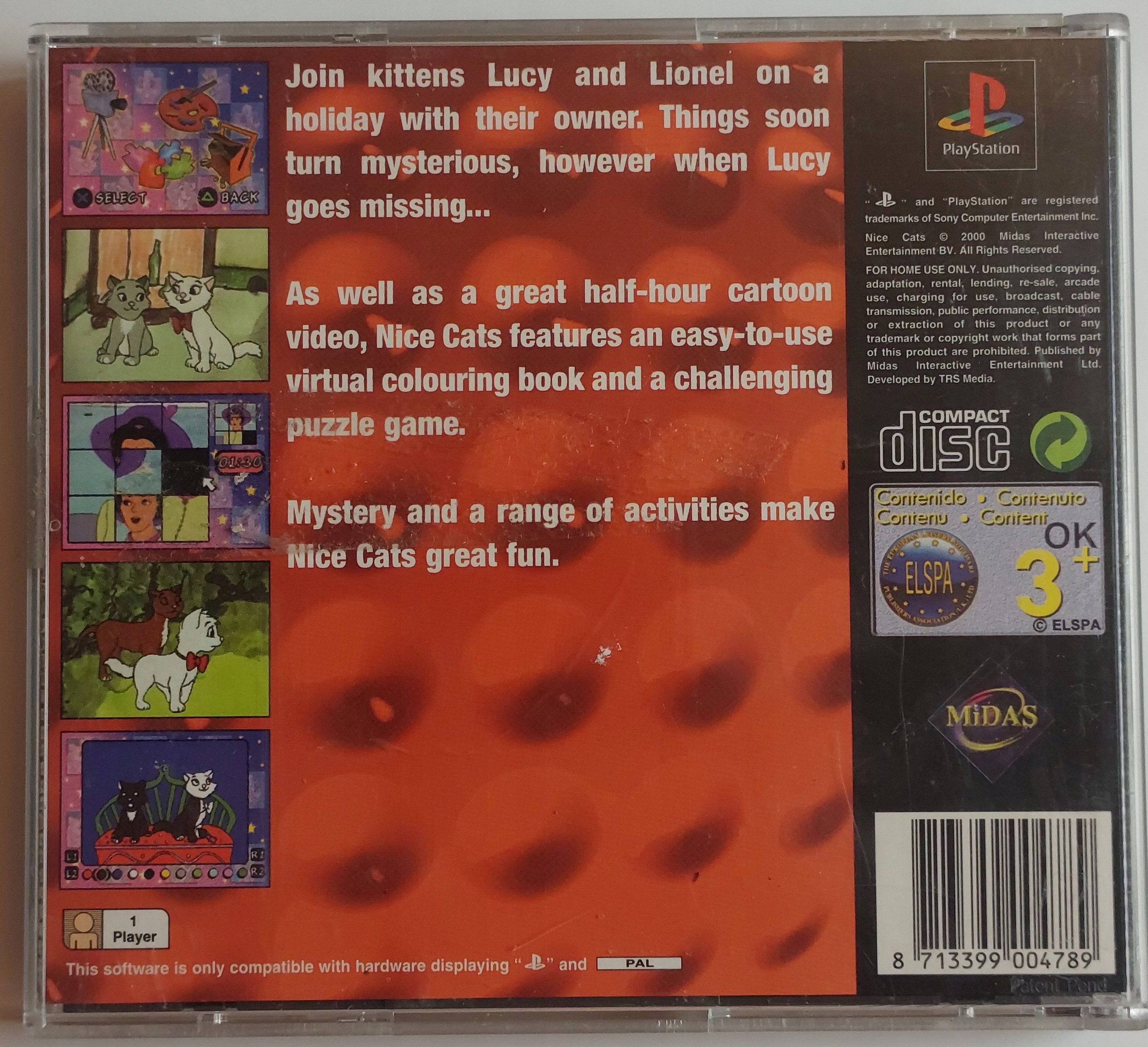 Gra NICE CATS Sony PlayStation (PSX) Platforma Sony PlayStation (PSX)