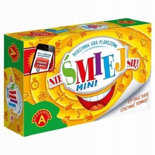 NIE ŚMIEJ SIĘ MINI WERSJA FAMILIJNA GRA ALEXANDER