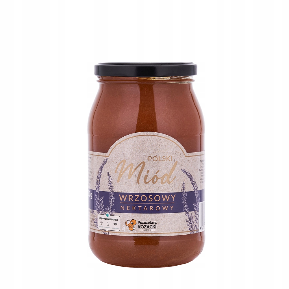 Levně Vřesový Med 1,25 kg Pszczelarz Kozacki Produkt Polský Přírodní