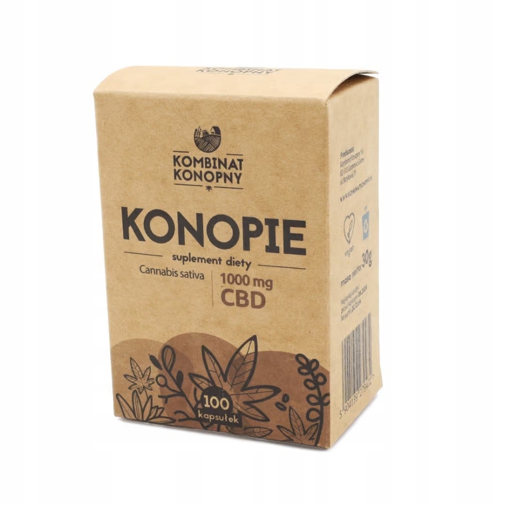Konopie w kapsułkach 1000 mg CBD - 30 g
