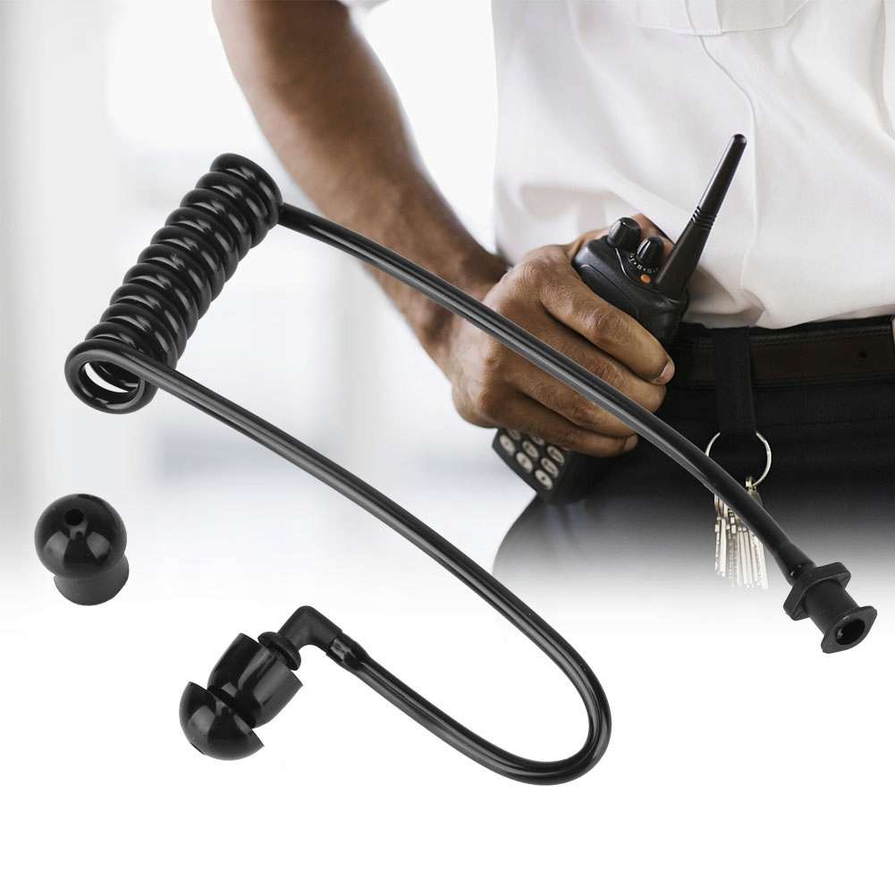 ZESTAW SŁUCHAWKOWY Z RURKĄ POWIETRZNĄ 30CM DLA MOTOROLA KENWOOD BAOFENG Stan opakowania oryginalne