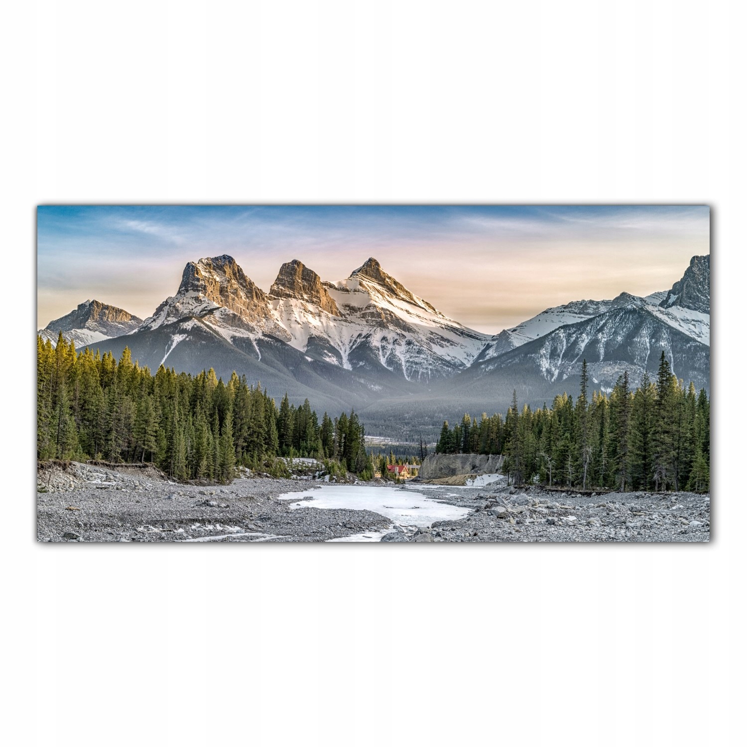 Zima Hory Krajina 120x60 Kuchyně Panel nad pracovní deskou