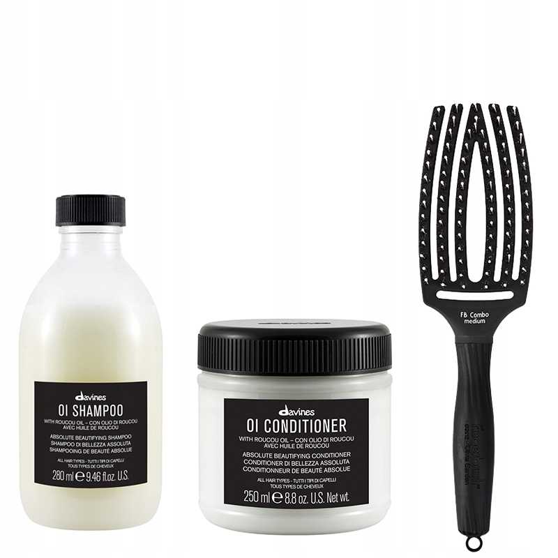 Davines Oi Oil šampon 280ml kondicionér 250ml Olivia Garden Medium Bonus