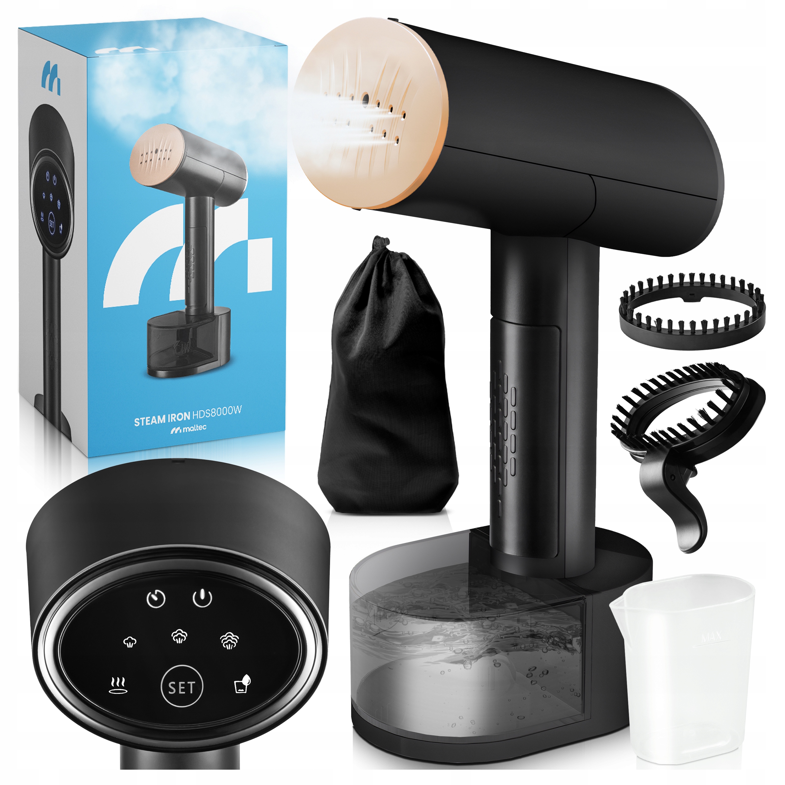 ОТПАРНИК ДЛЯ ОДЕЖДЫ, ПАРОВОЙ УТЮГ, НАБОР ЧЕХЛОВ ДЛЯ ОТПАРНИКА И ПРИЖИМОВ 2000 ВТ