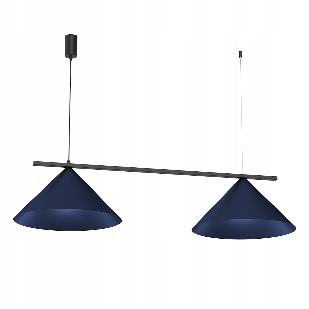 Závesná lampa Capital Black/navy Blue 2XGX53