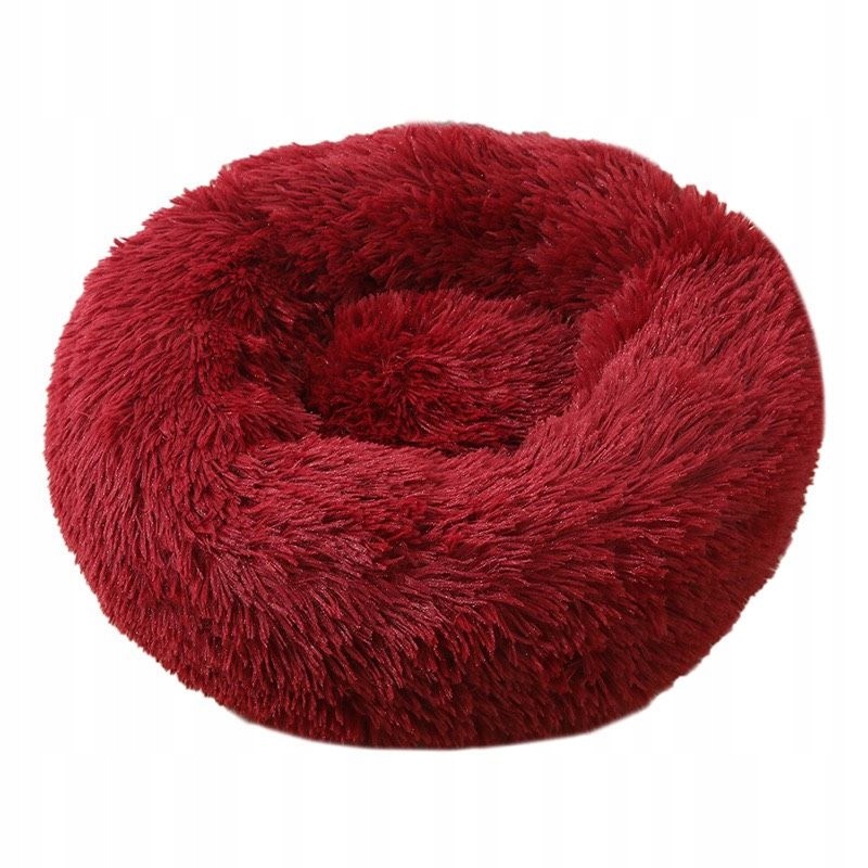 Levně Pelíšek Puffy Donut vínový 60 cm