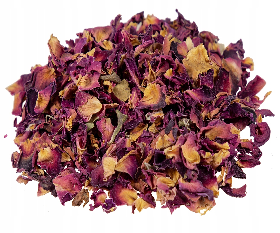 Naturalne konfetti suszone płatki róż 100 g w papierowej torebce NA ŚLUB