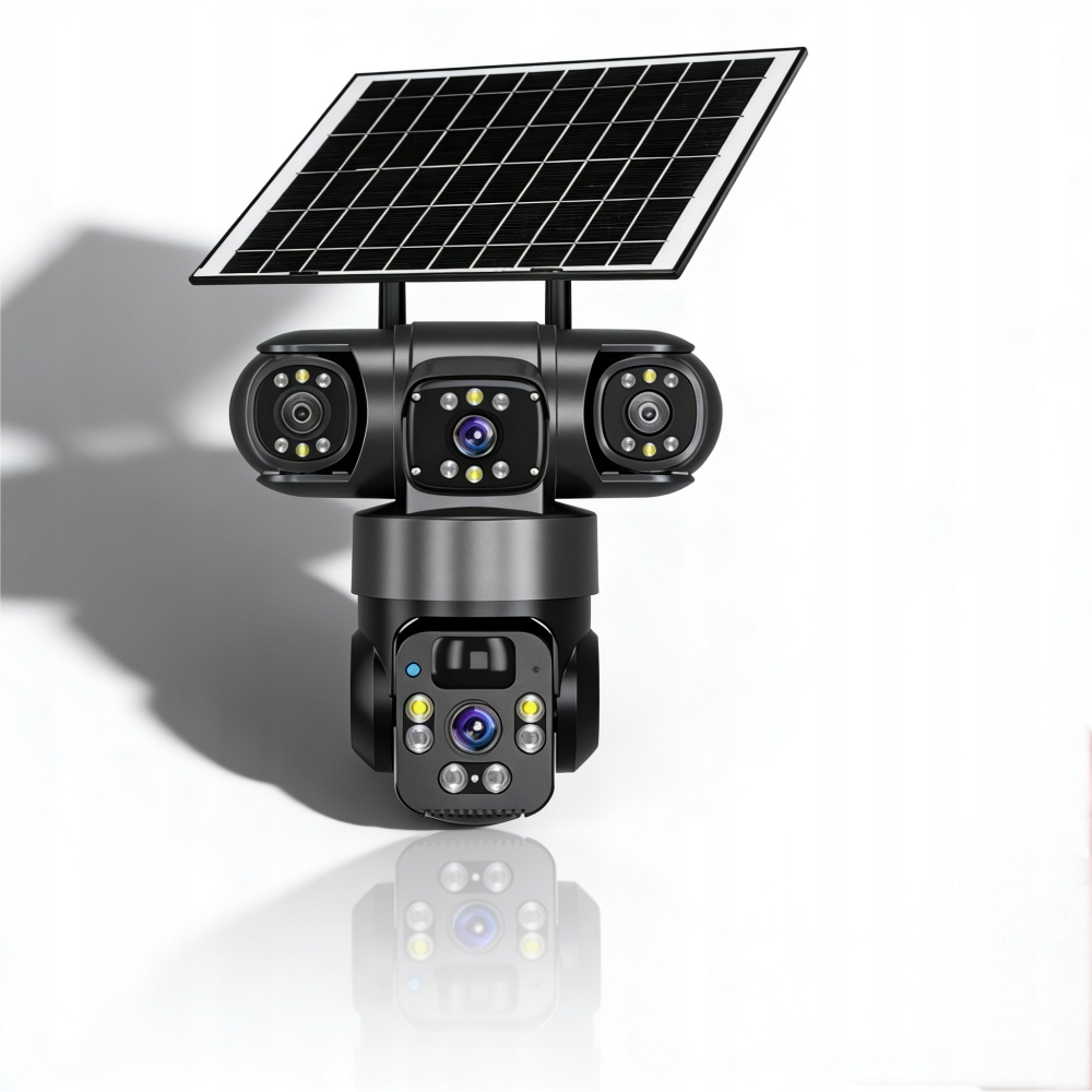 X4-WIFI 4K Vysokokvalitná vonkajšia solárna kamera s dvoma objektívmi