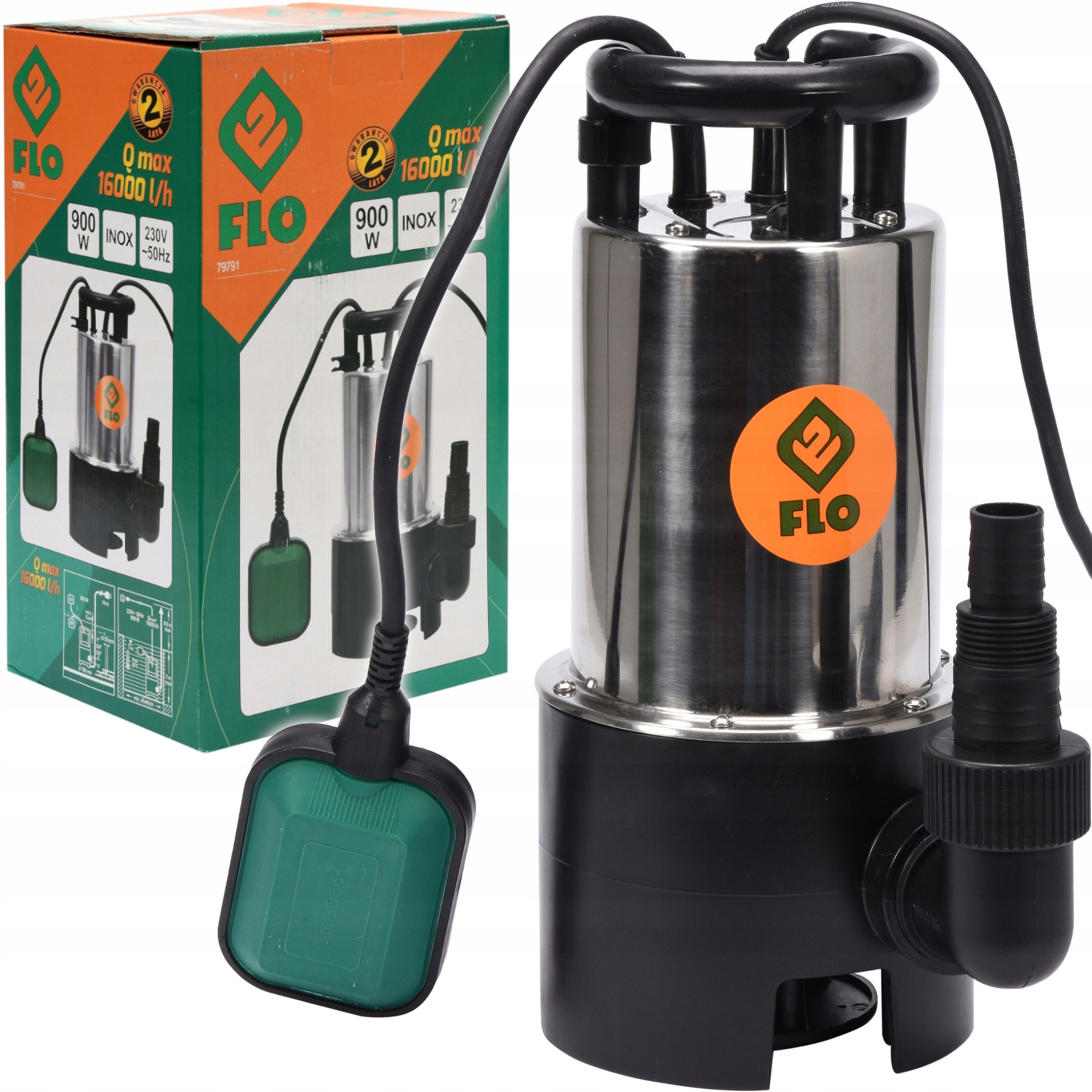 Pompa Do Wody Brudnej I Czystej Zanurzeniowa 900W