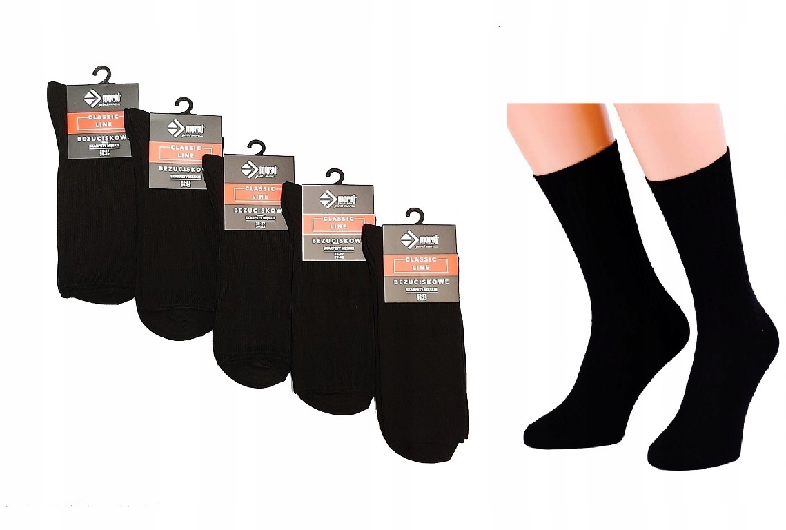 

Zestaw 5-PAK Moraj Skarpety Bezuciskowe 43-45