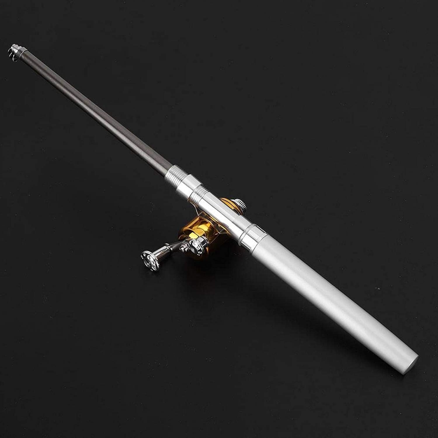 WĘDKA TELESKOPOWA TYPU DŁUGOPIS Z KOŁOWROTKIEM Długość całkowita 21 cm