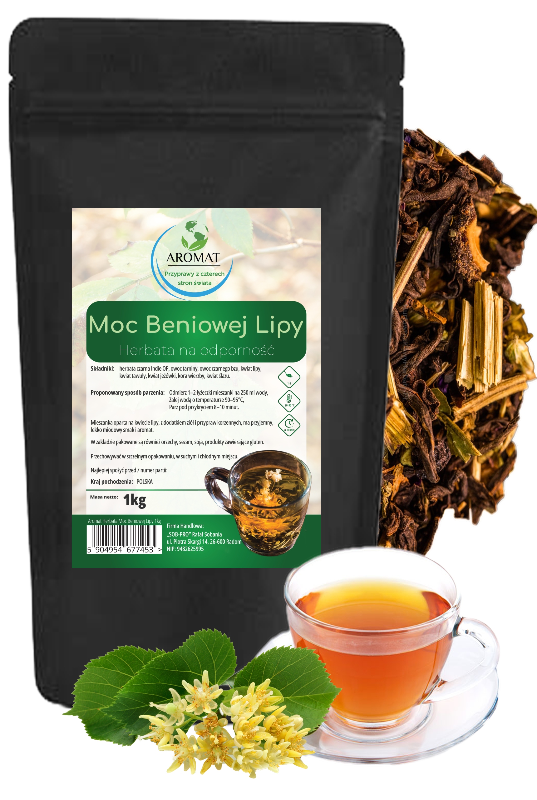 Levně Květ Lípy Sušený 1KG|Přírodní bylinný čaj Na Nachlazení, Relax