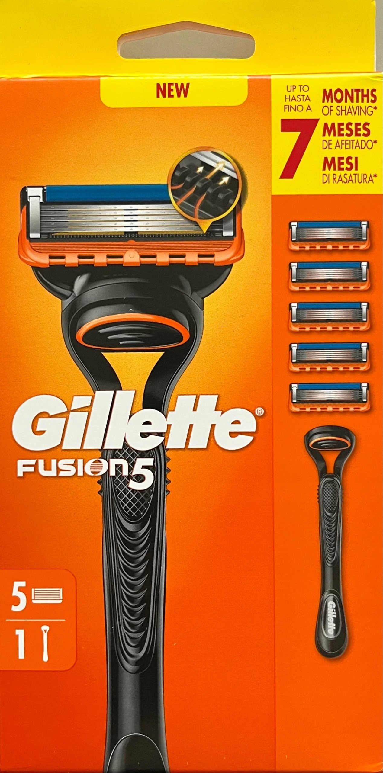 Gillette Fusion5 strojek 5 náplní Originál
