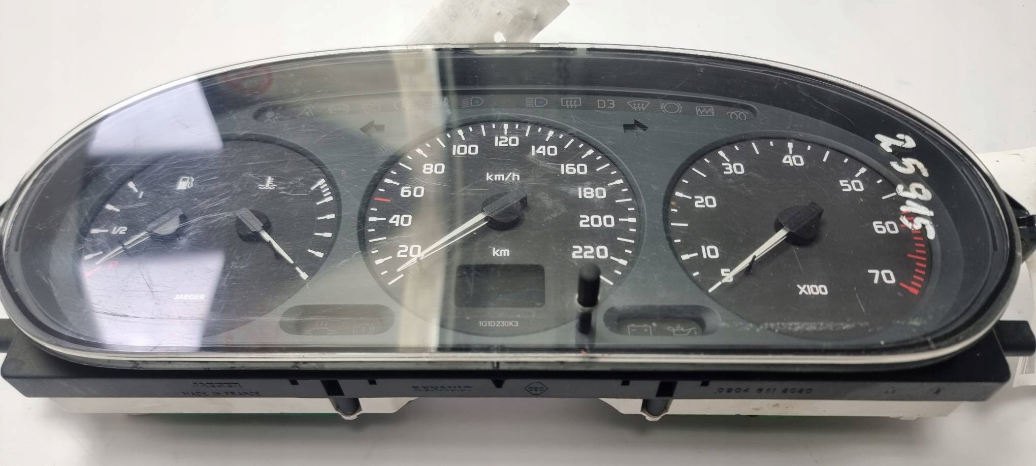 dials clock 09046339900 RENAULT SCENIC