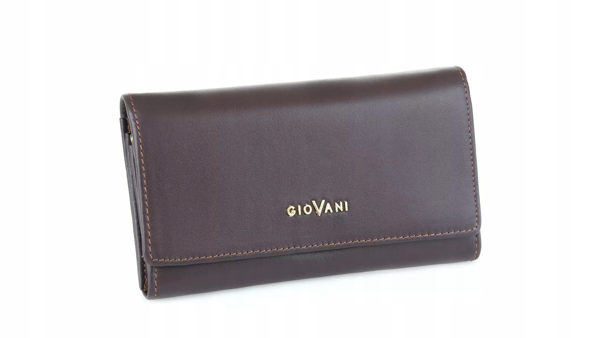 Dámská hnědá kožená peněženka Celina Giovani, přírodní kůže