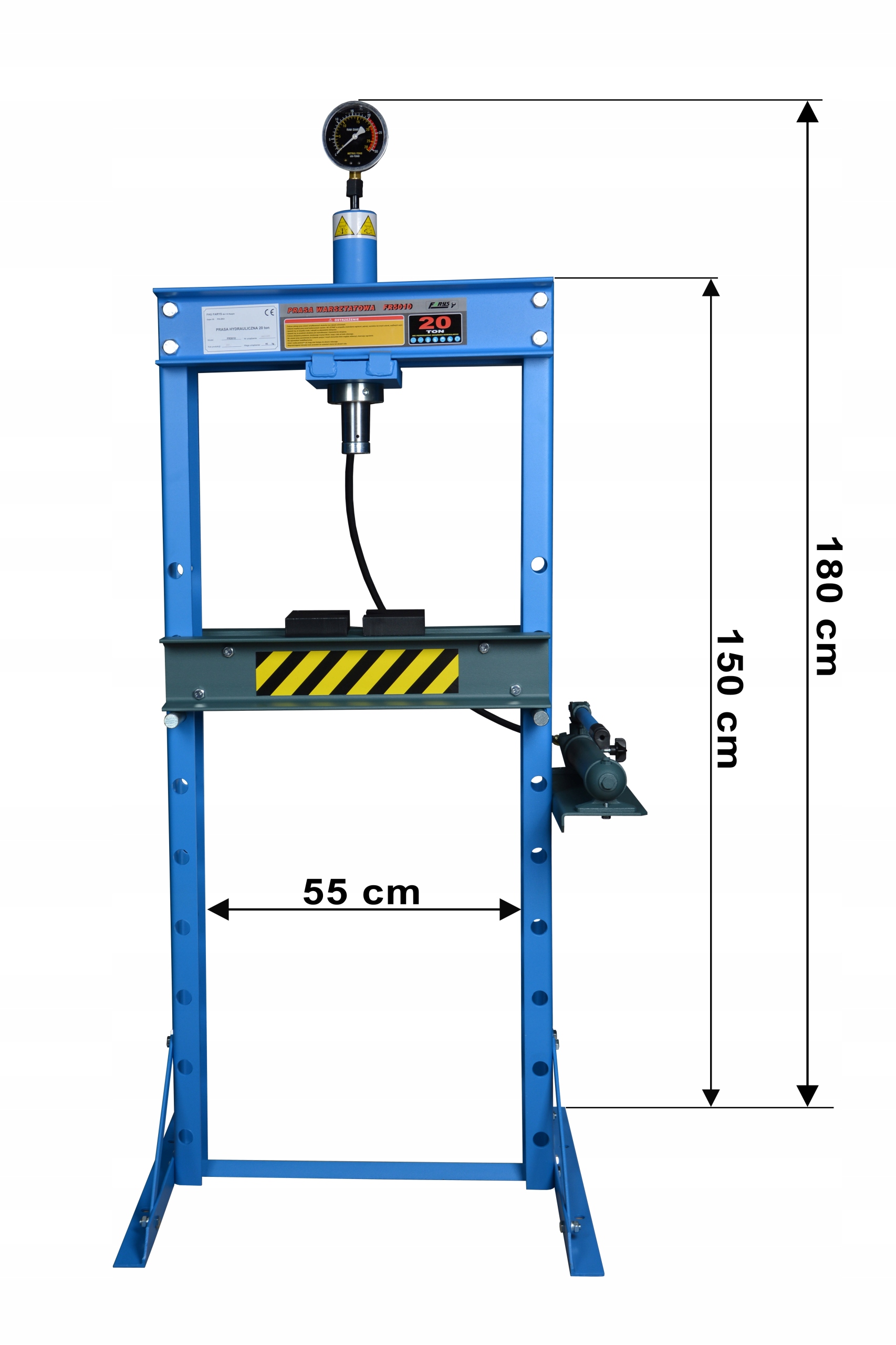 PRASA HYDRAULICZNA 20 Ton Z POMPA RECZNA FARYS Producent code FR5010N
