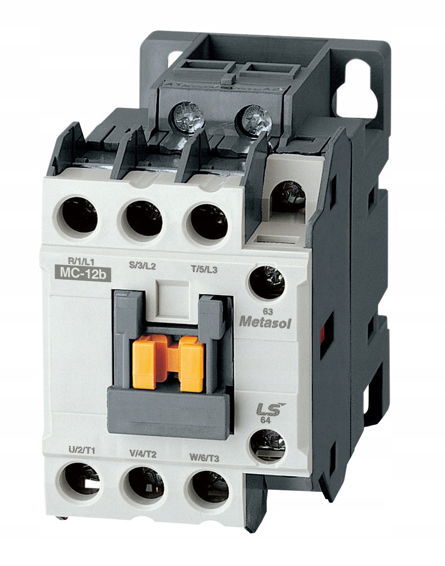 Stycznik mocy 18A, 7,5 kW, 3-polowy, z cewką 230VAC. Styki pomocnicze 1a1b