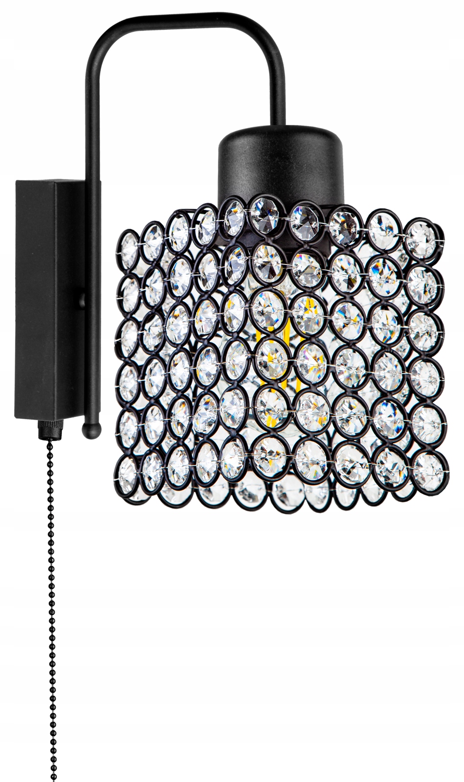 

Nowoczesna Szklana Lampa Ścienna Kinkiet Kryształ