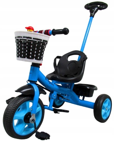 Rowerek Trójkołowy T8 niebieski z rączką Koła Eva Pchacz Ragil Sp. z o.o.