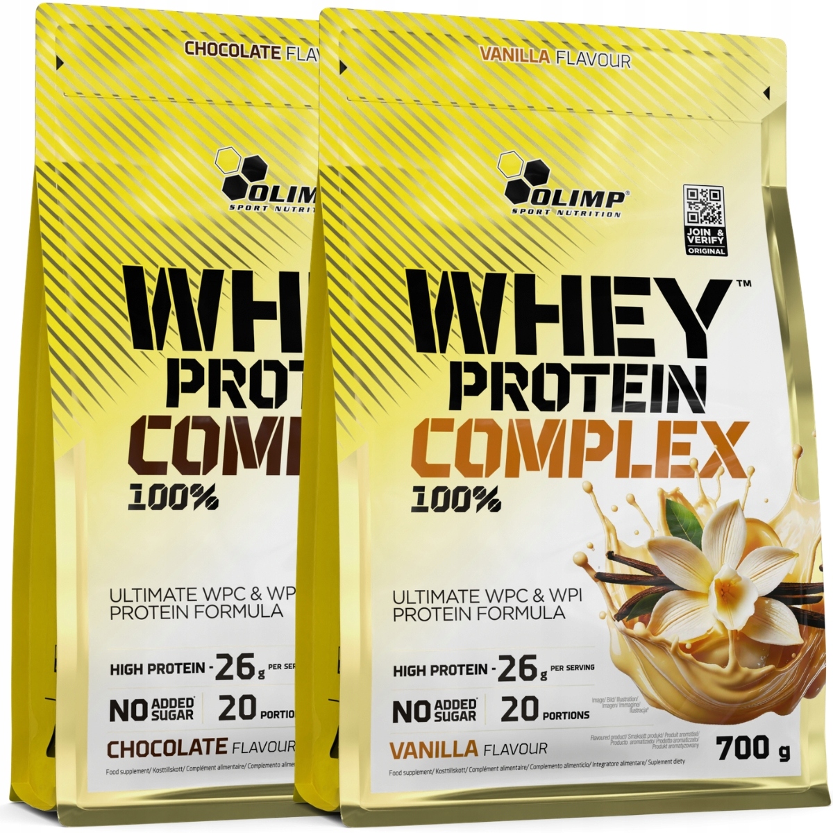 Olimp Whey Protein Complex 1400g Protein Wpc Wpi 2x700g Vanilka Čokoláda