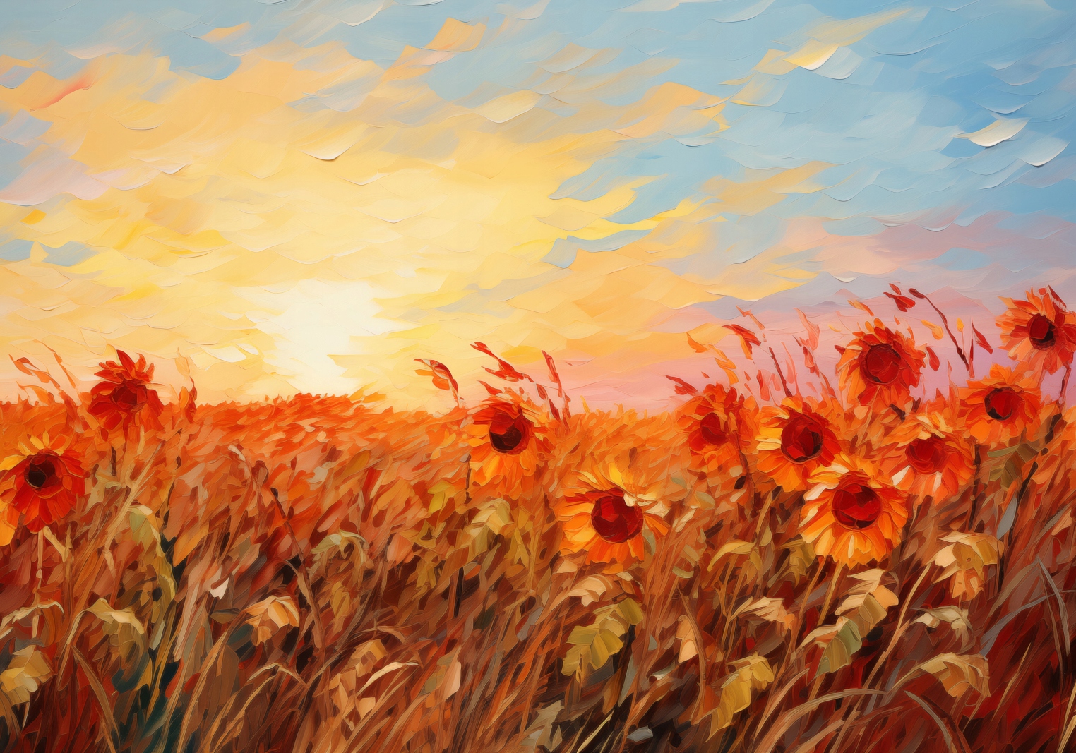 Plagát 100x70 cm Plamene súmraku