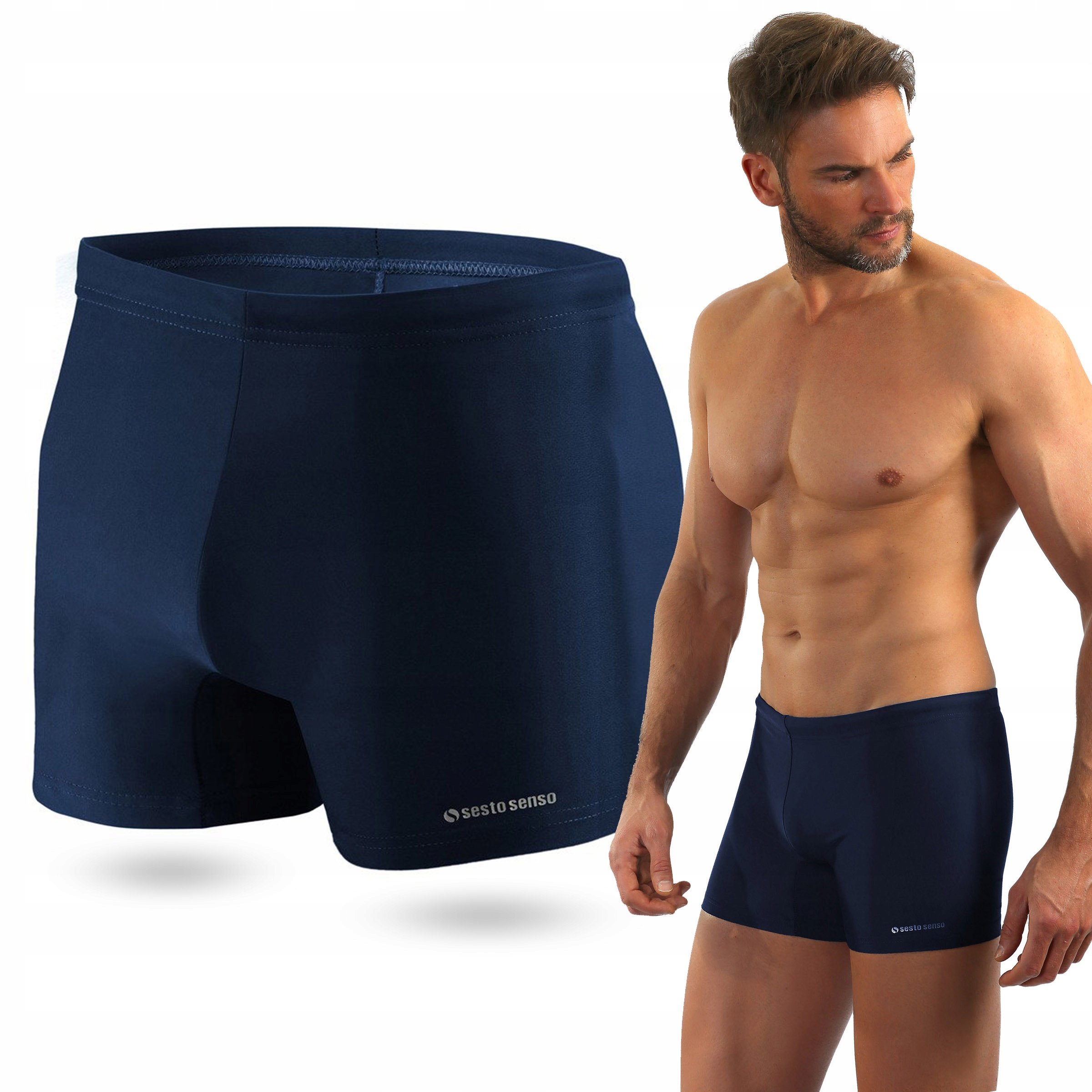 

kąpielówki bokserki Męskie na basen Sesto Senso