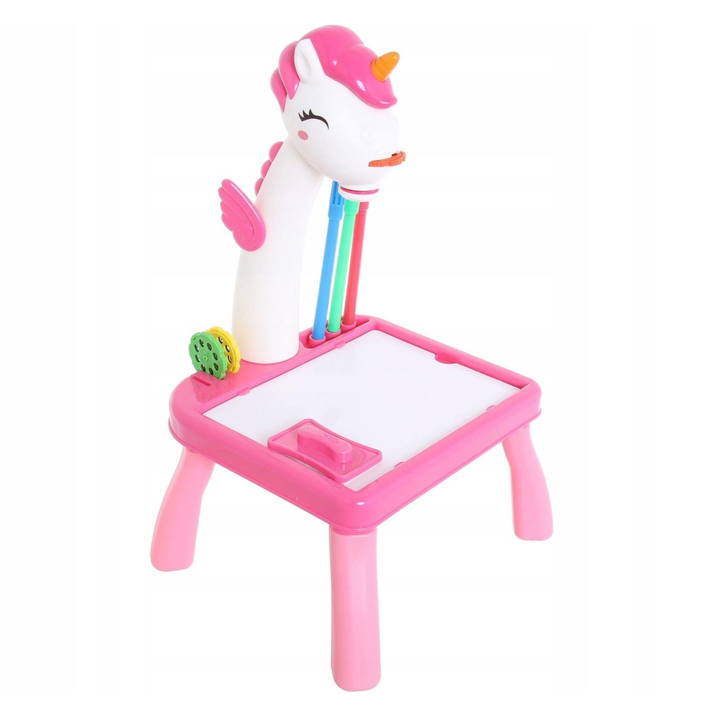 Projektor do rysowania stolik jednorożec 2200-8R Kolor różowy