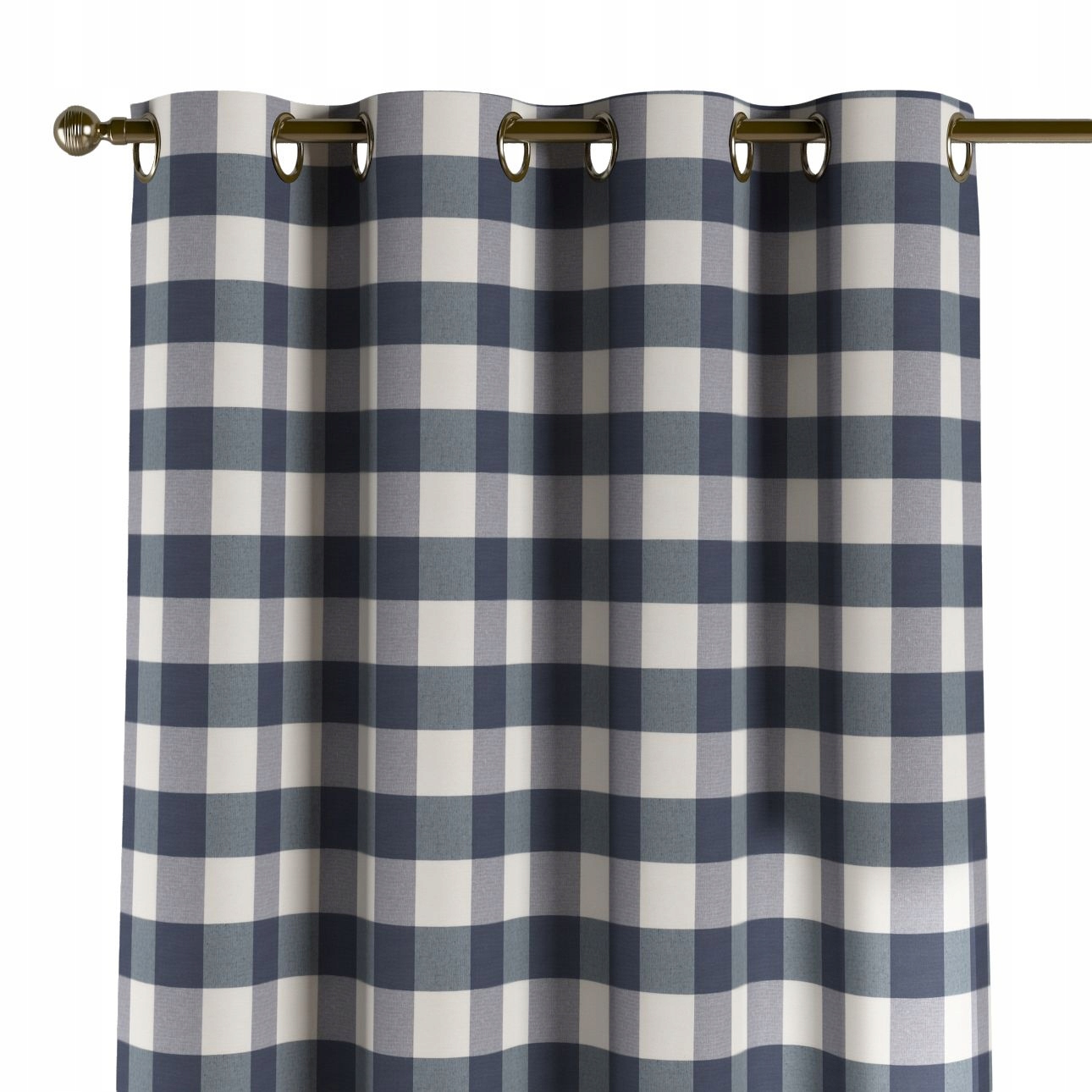 Záves na kolieskach 1 ks 130x260 cm modrý