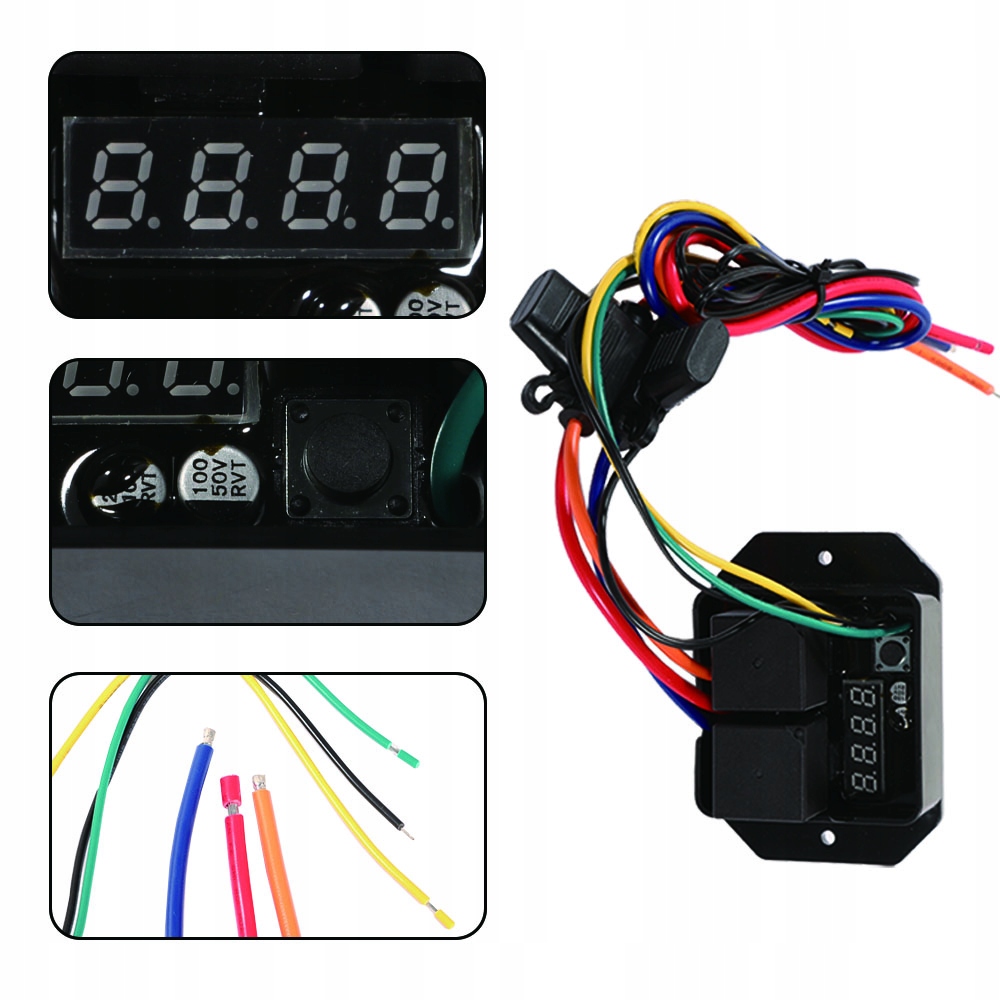 Spínač Ventilátoru Motocyklu S Teplotním Senzorem – Digitální Led