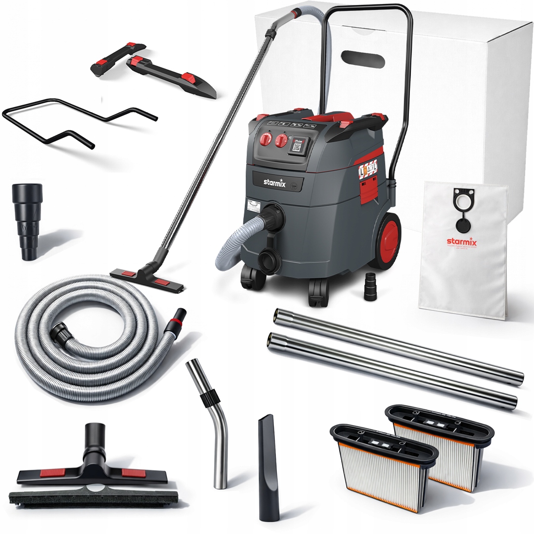 Starmix Odkurzacz budowalny bezworkowy z auto otrząsaniem 1600W 35L 1635TOP