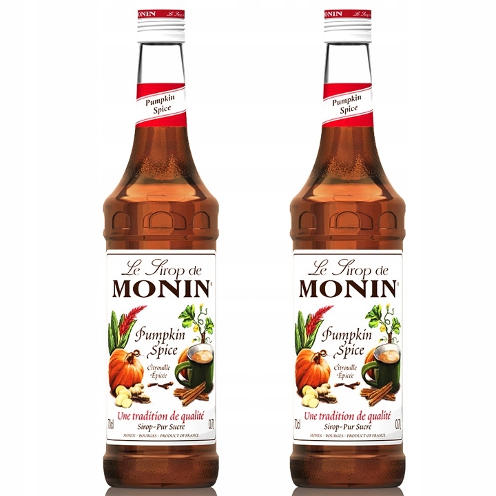 2x Syrop smakowy Monin Pumpkin Spice Korzenny dyniowy do kawy 700ml