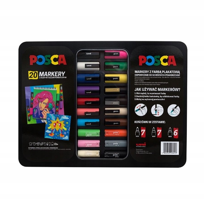 Sada popisovačů Posca 20ks