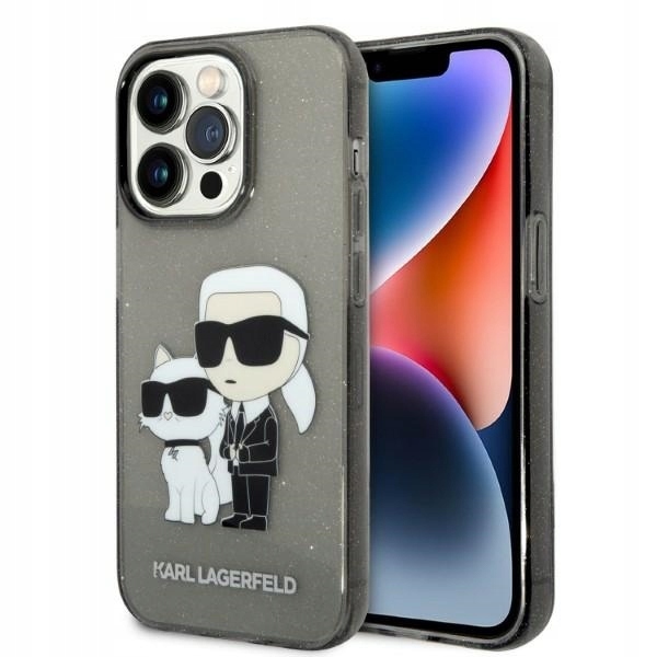 Pouzdro Karl pro Lagerfeld KLHCP14LHNKCTGK iPhone 14 Pro 6,1" černé/black hard