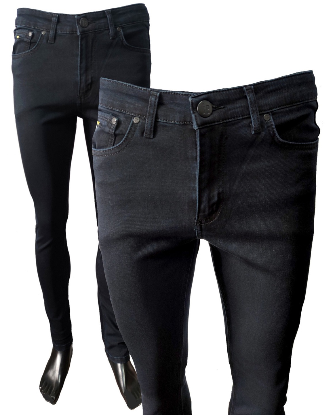 Pánské ležérní sportovní džínové kalhoty námořnická modrá 33