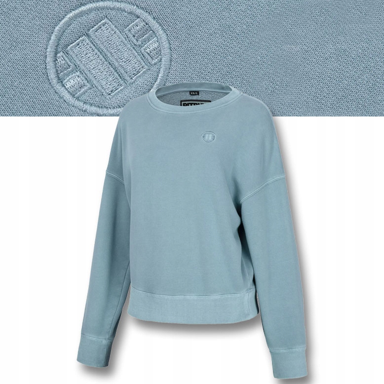 Dámská Mikina Pitbull Oversize Mikina bez kapuce Washed Manzanita Pohodlná