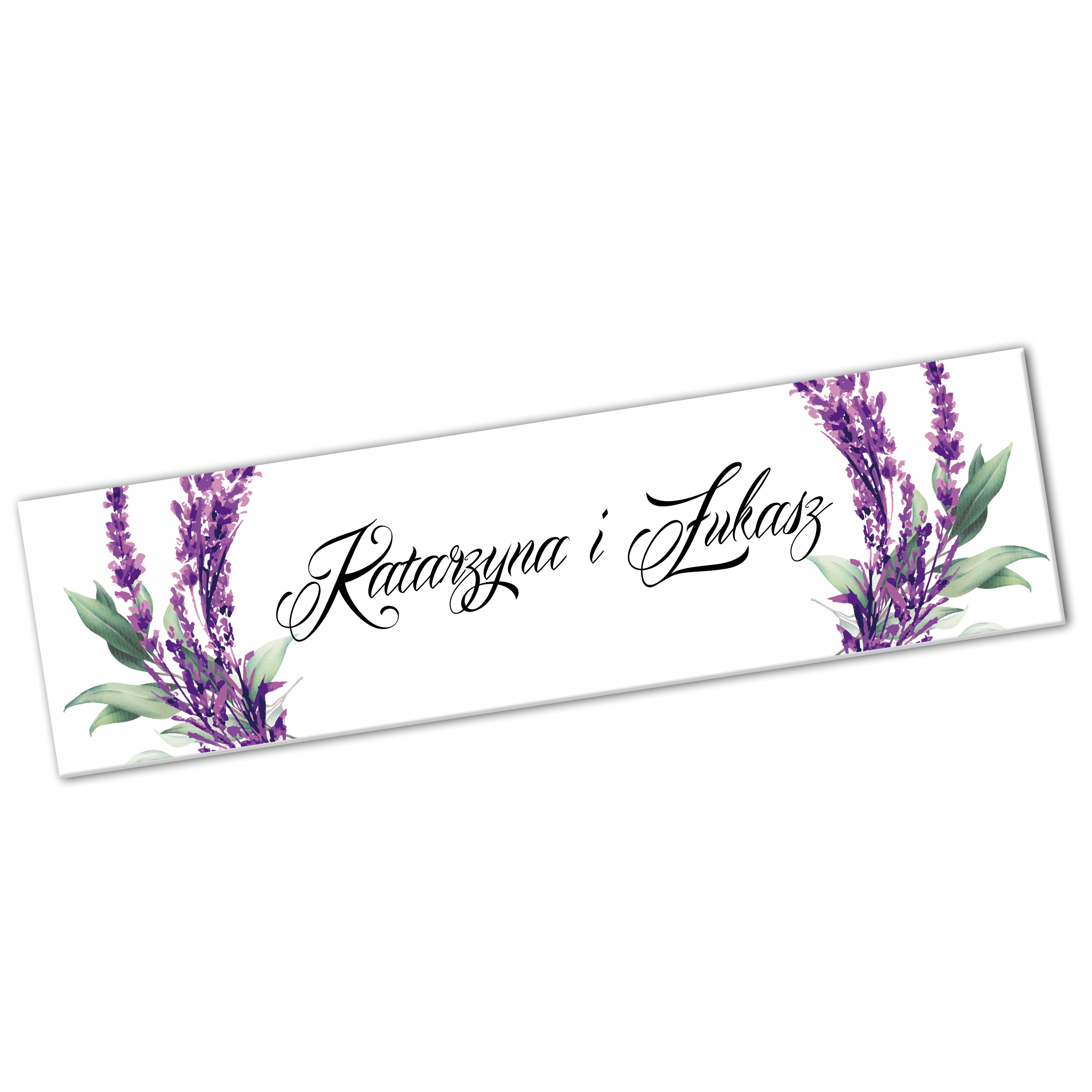 

Tablica Rejestracyjna na Ślub Dekoracja Lawenda