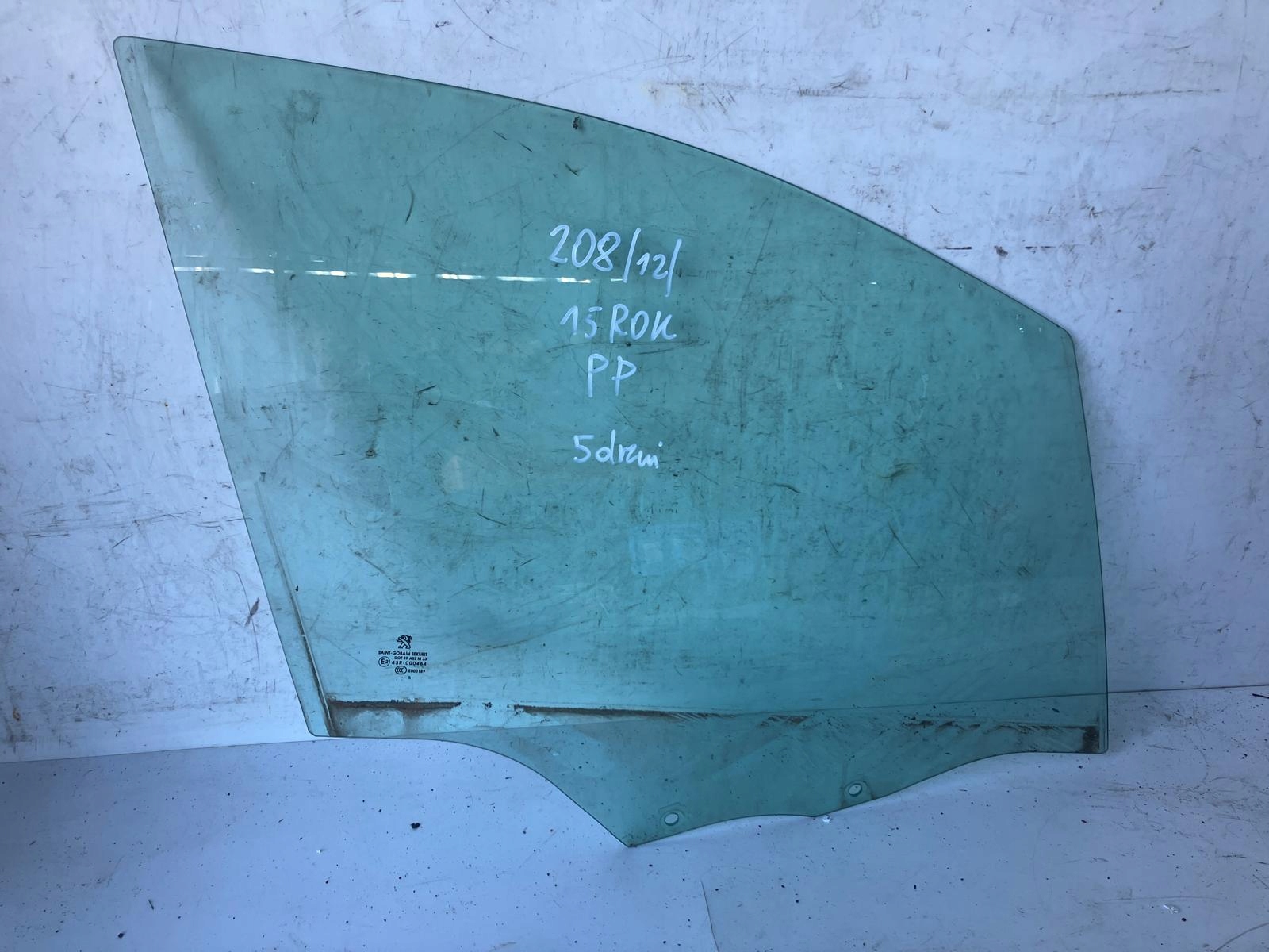 window door right front PEUGEOT 208 5D 15R