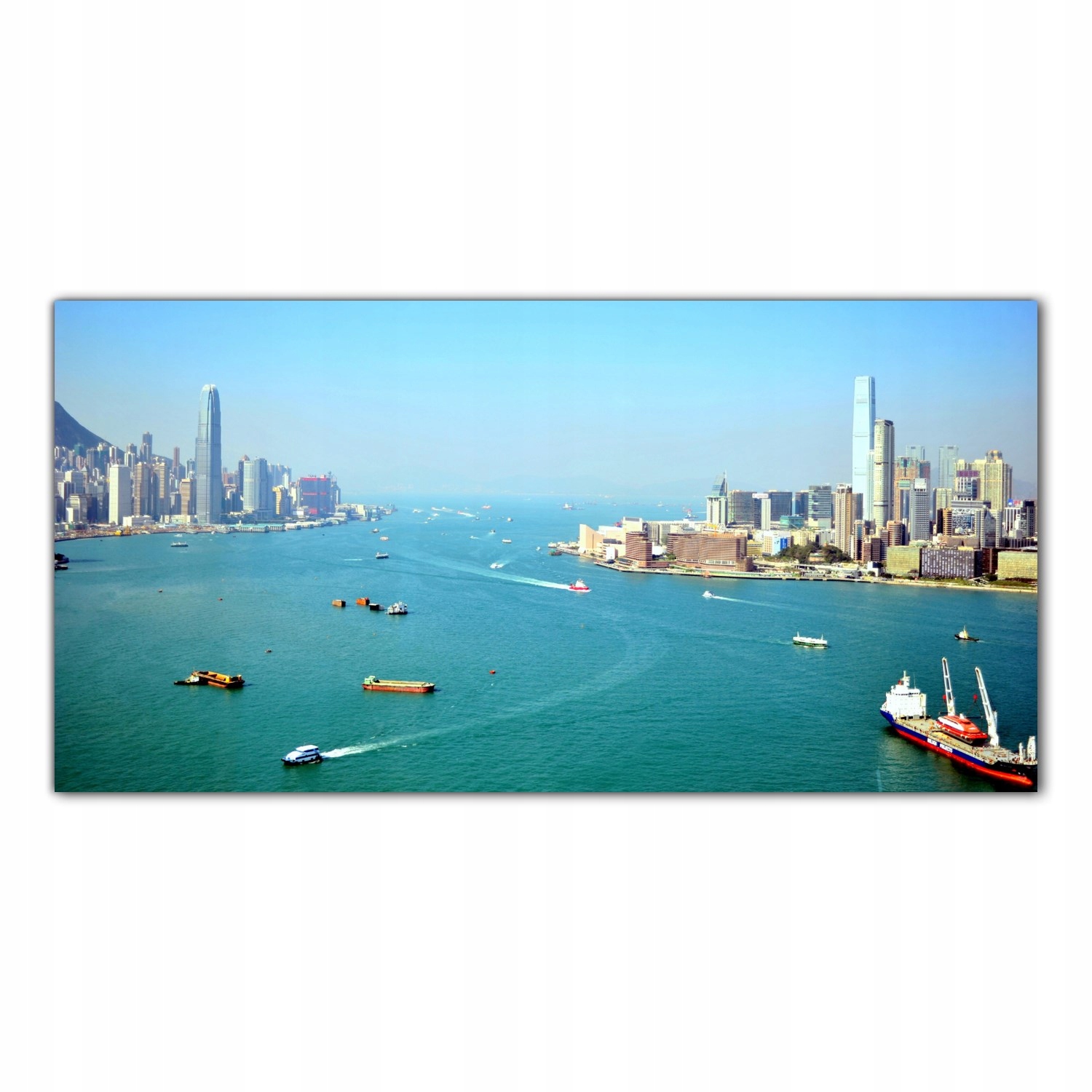 Hongkong Město 100x50 Skleněné panely do kuchyně