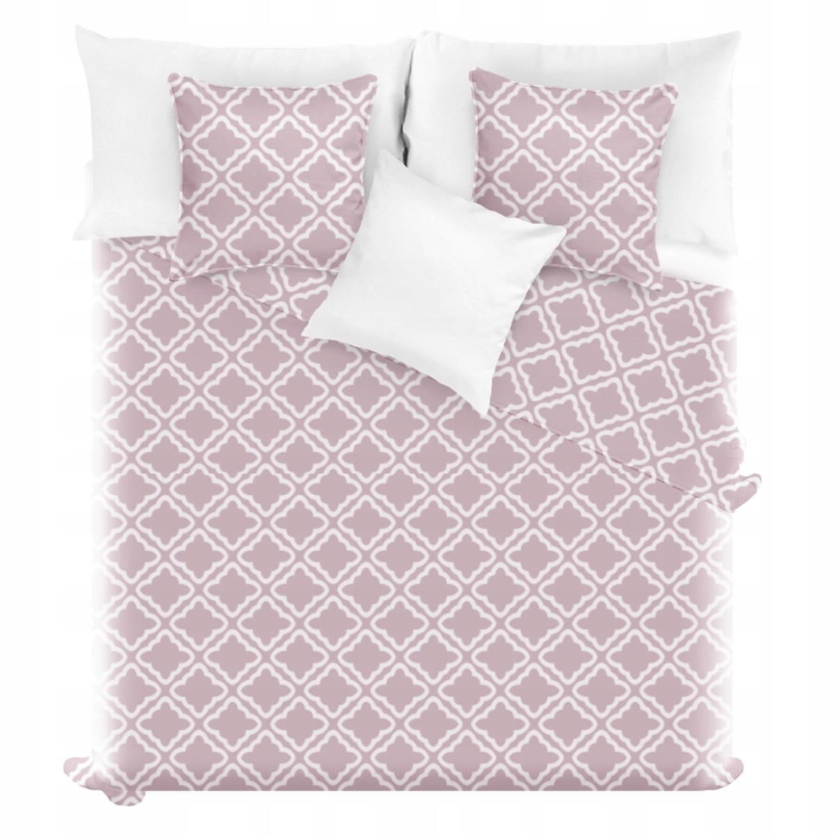 Přehoz 240x220 růžový pudrový marocký prošívaný Clover