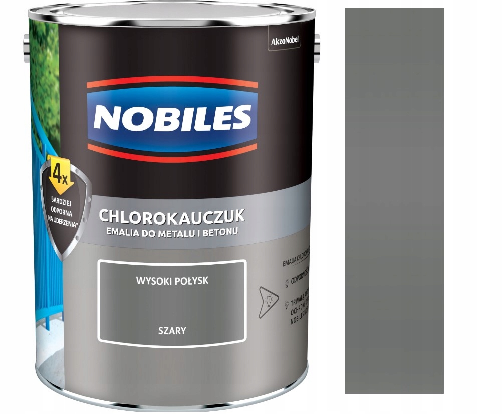 

Nobiles Chlorokauczuk 0,9L Szary