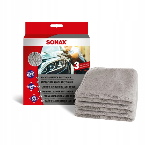 

Sonax Delikatna Ściereczka z Mikrof 40x40 3 szt.