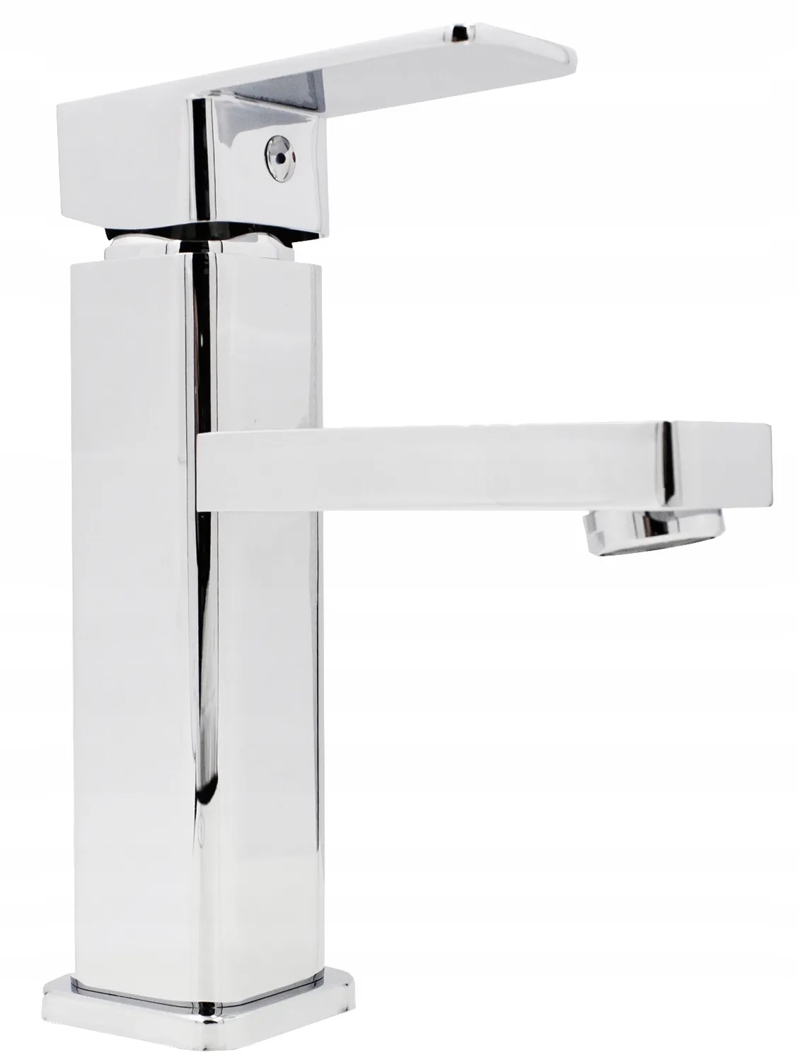 Umyvadlová Baterie Chrom Čtvercová Nízká Caro