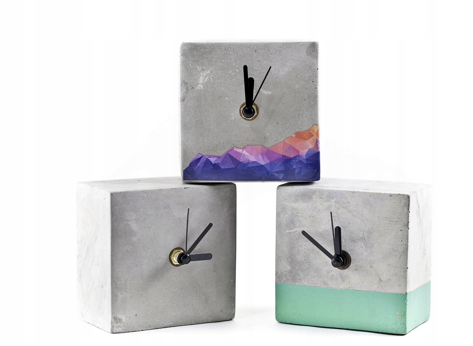 Biurowy zegarek betonowy - idealny na prezent Zasilanie baterie