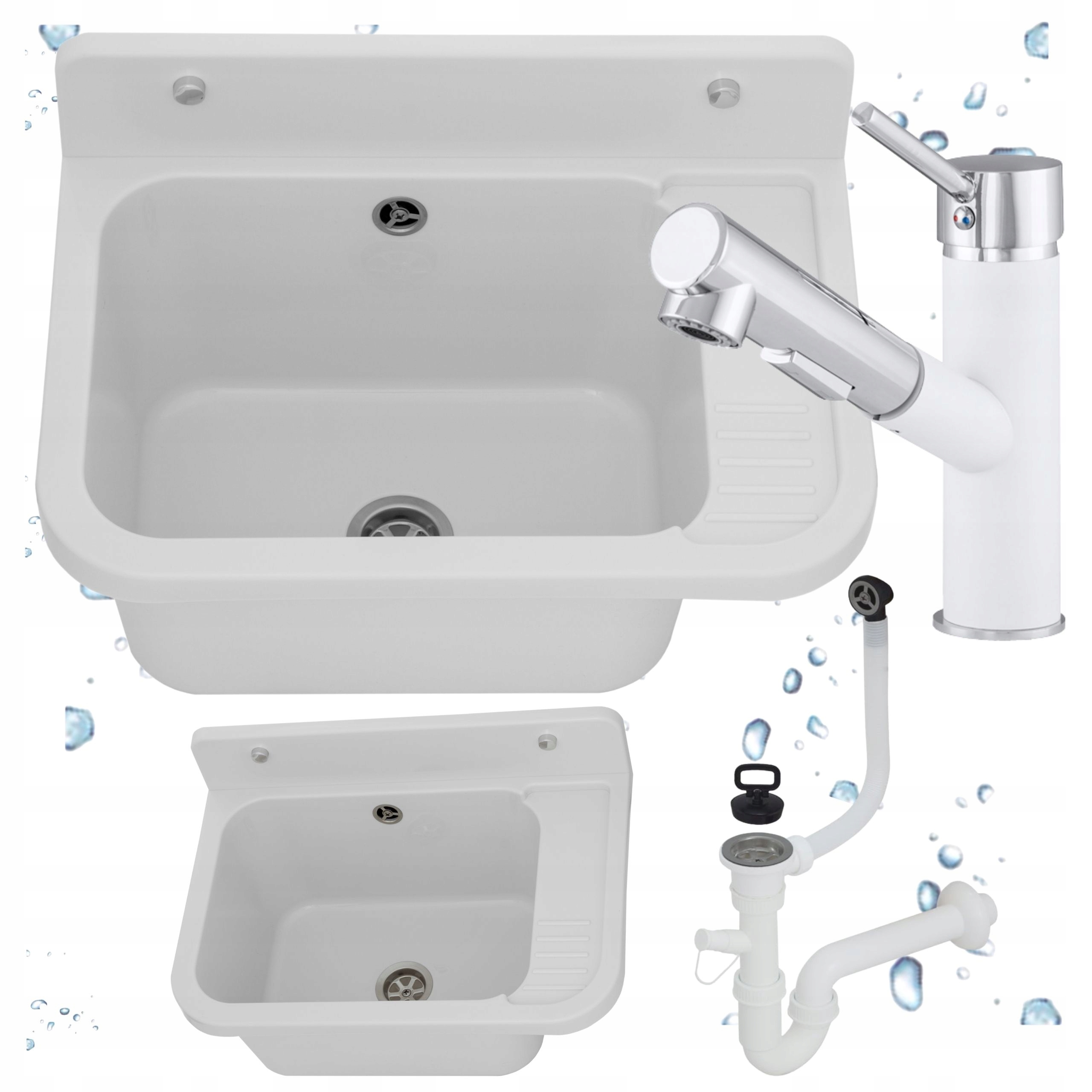 Ekonomický dřez Dřez Bílá Technická komora Garáž Prádelna Baterie