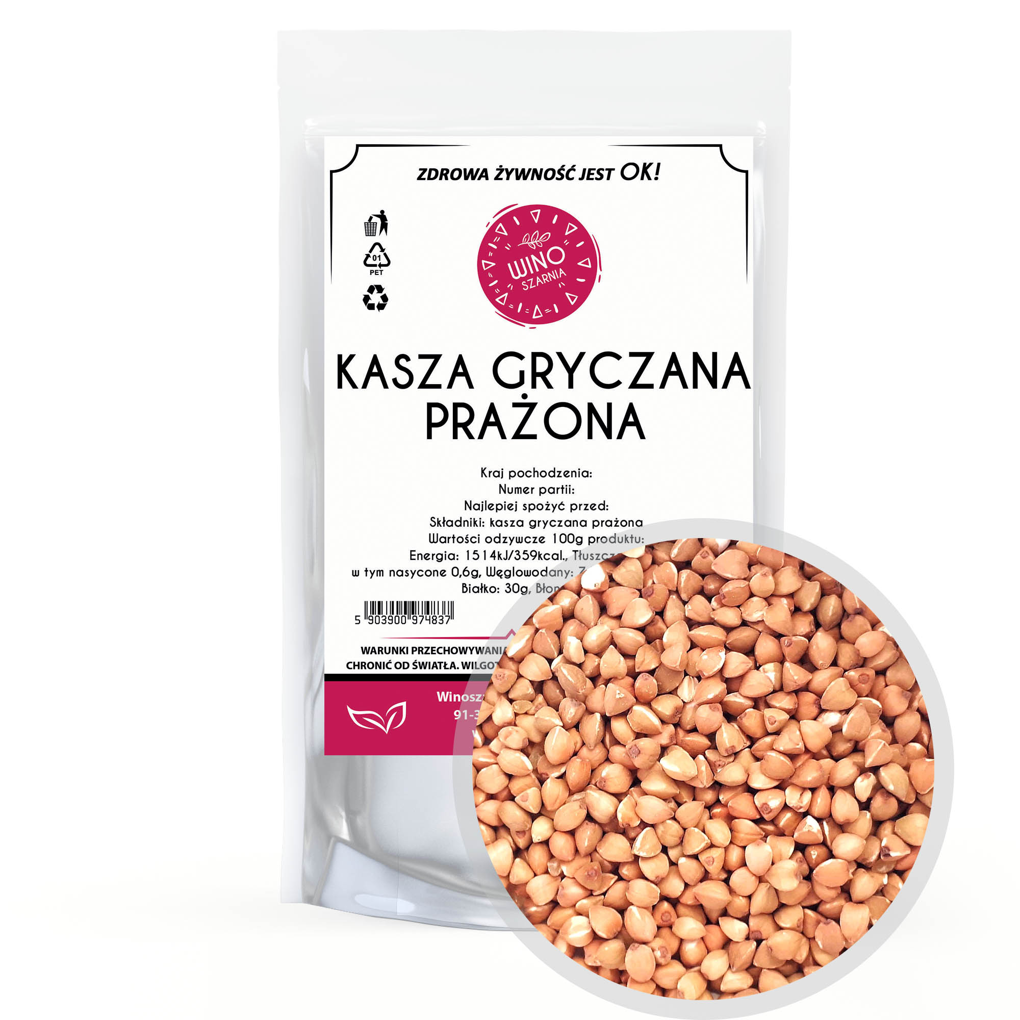 Levně 6x sypká pohanková kaše Winoszarnia 1 kg